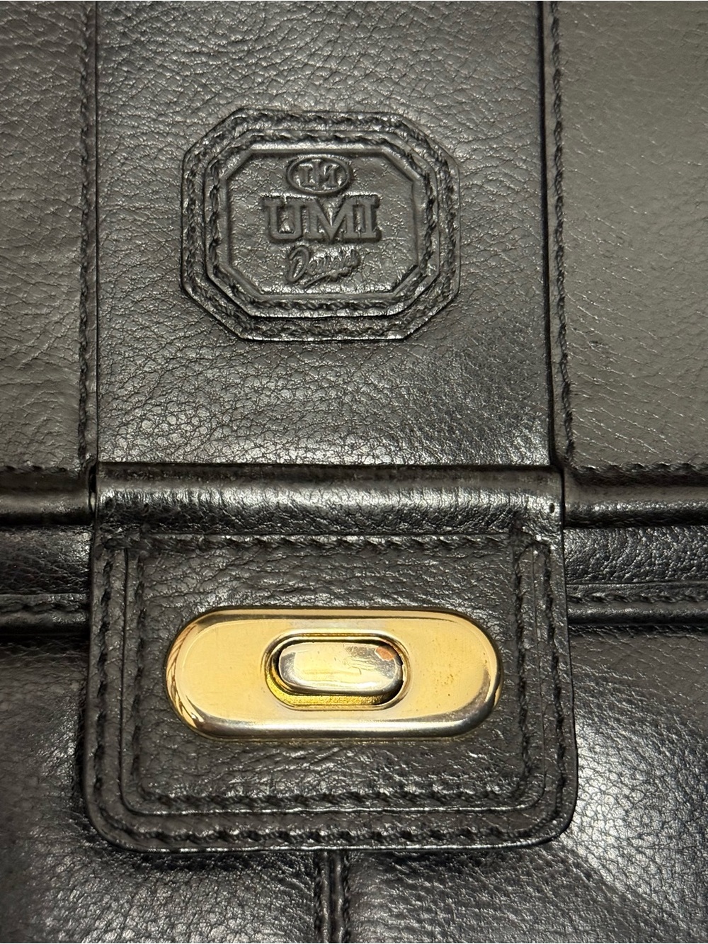 VINTAGE BLACK UMI BRIEFCASE - Picture 2 of 16